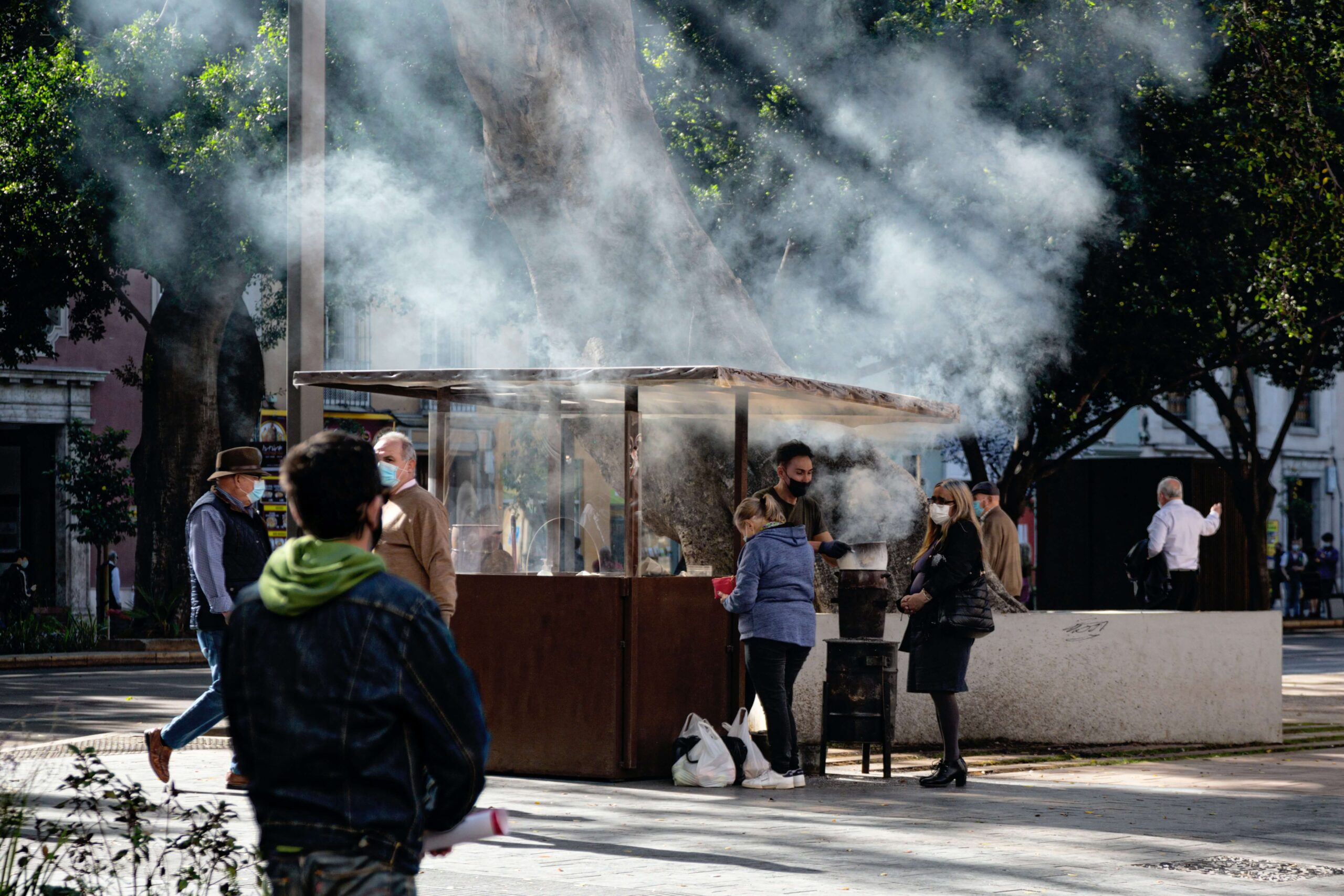 puesto de comida ambulante